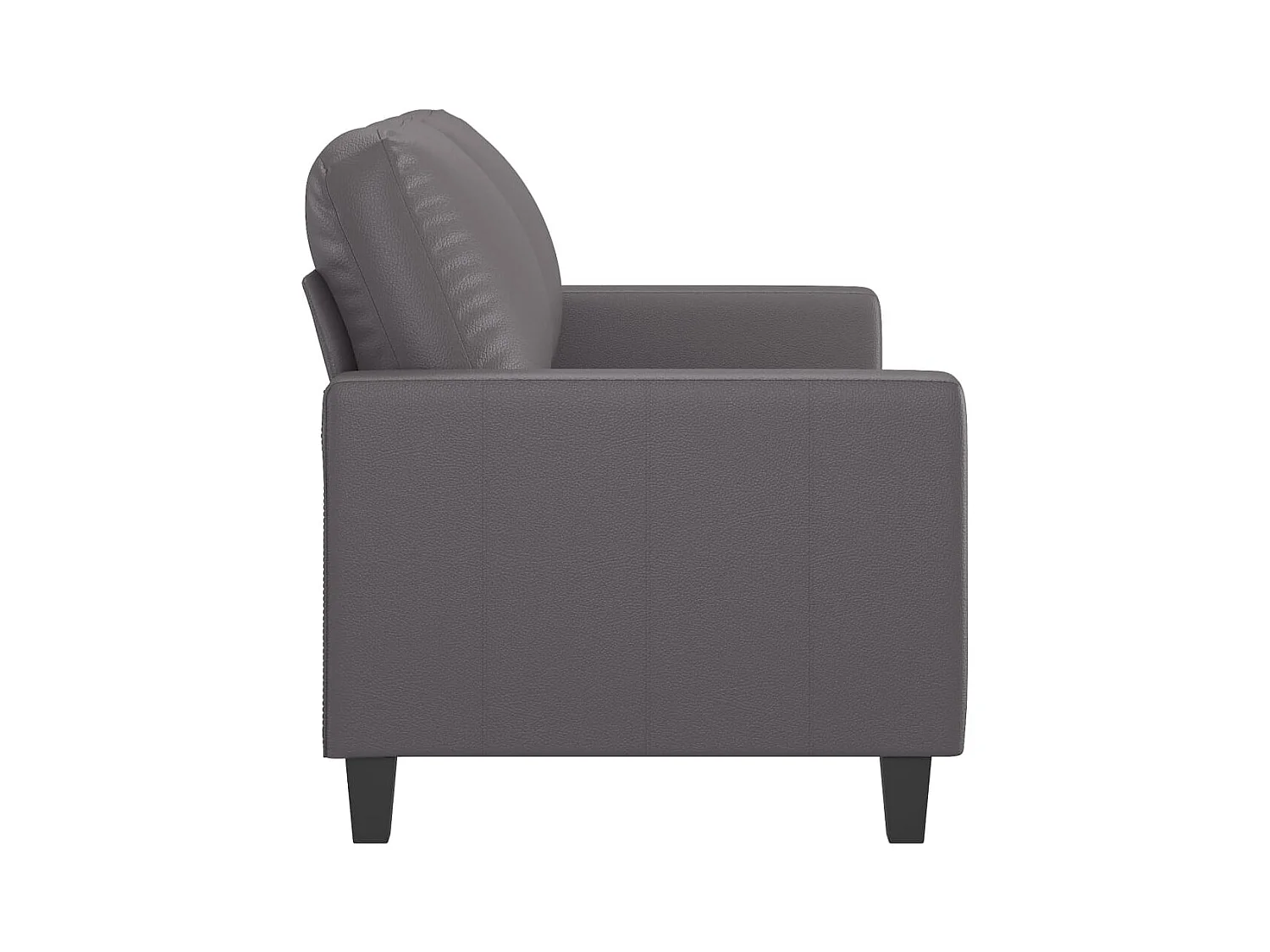 2-zitsbank Grijs 120 cm Kunstleer