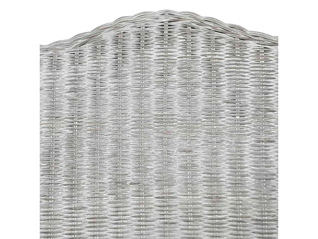 Canapé avec coussin Gris Rotin naturel et lin