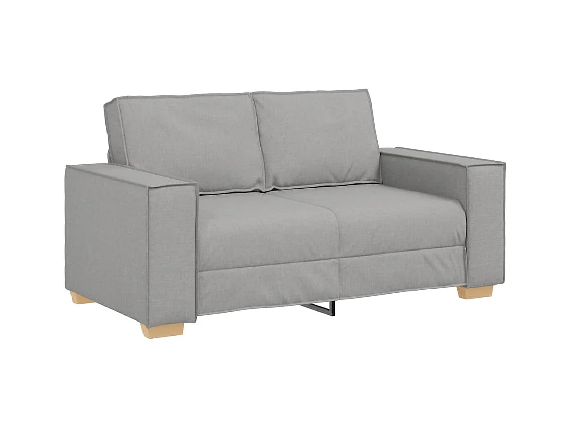 Canapé 2 places Gris nuage 120 cm Tissu