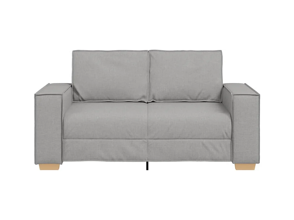 Canapé 2 places Gris nuage 120 cm Tissu