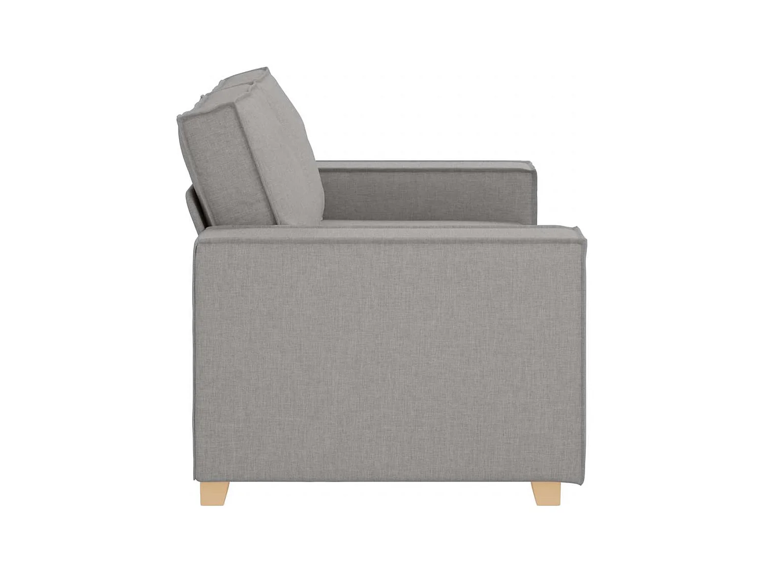 Canapé 2 places Gris nuage 120 cm Tissu