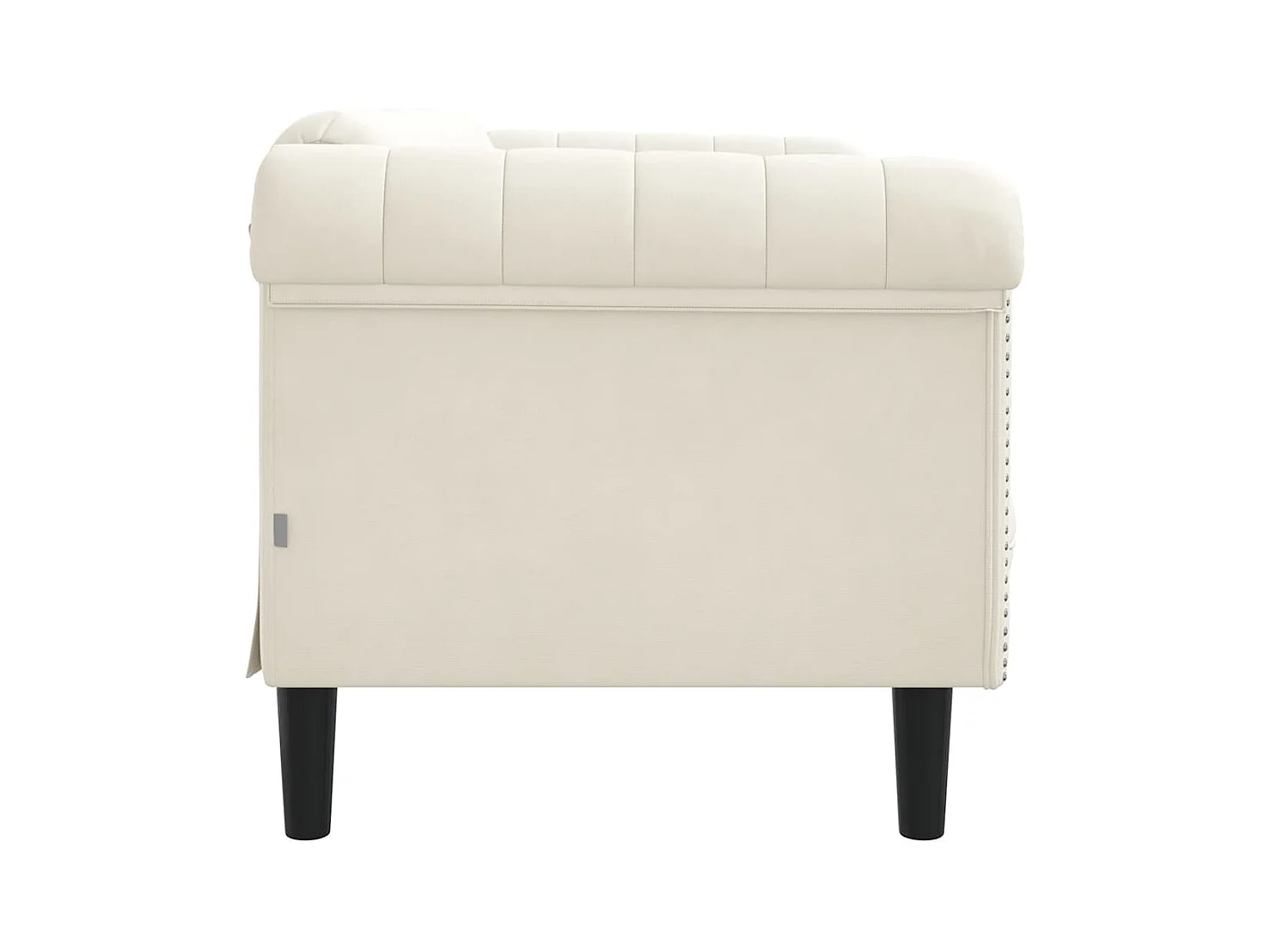 Crème fluwelen 2-zitsbank