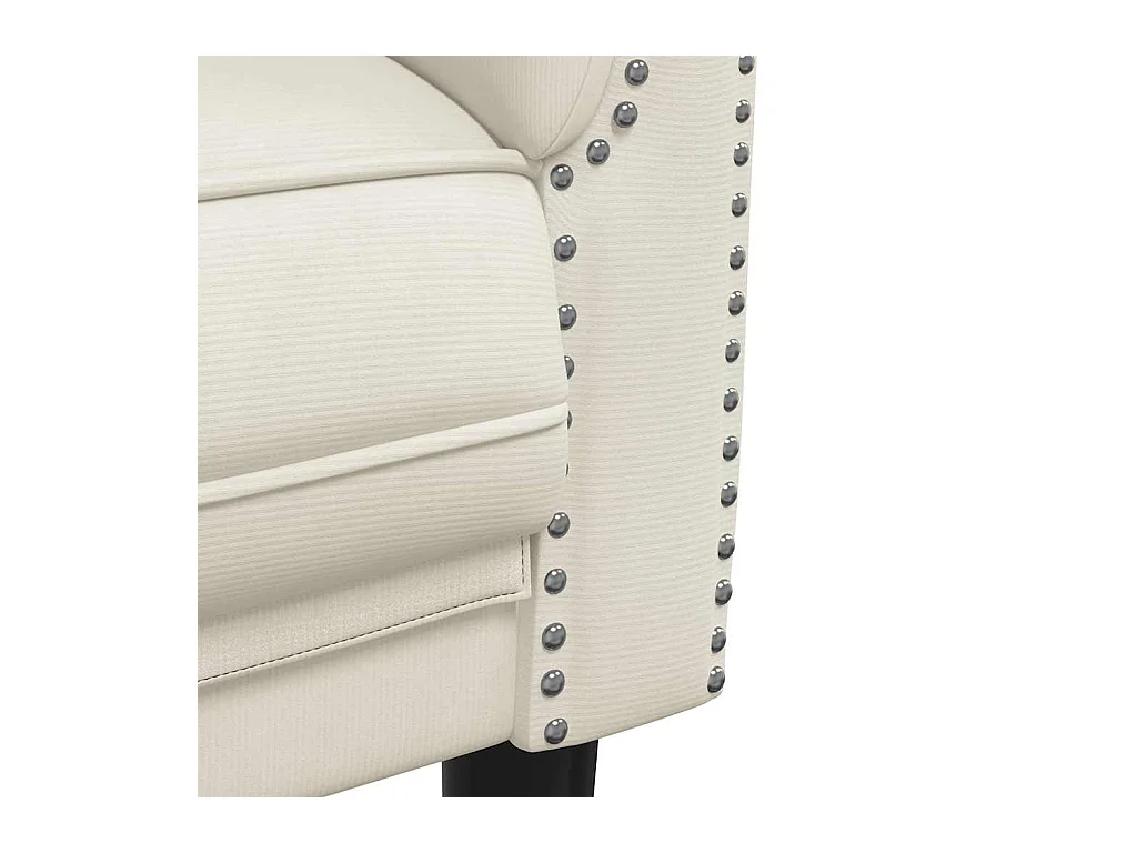 Crème fluwelen 2-zitsbank