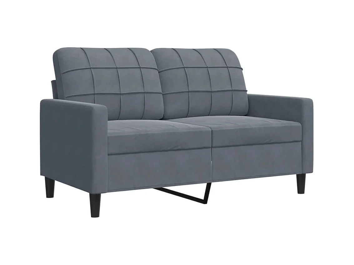 Set di divani da 3 pezzi con cuscini e cuscini in velluto