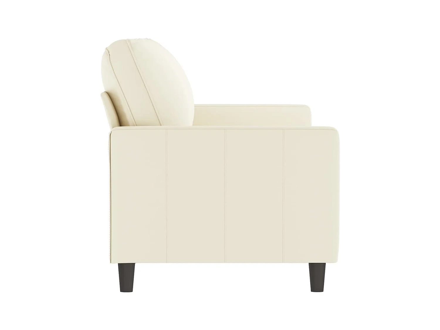 Sofá 2 plazas Crema 140 cm Terciopelo