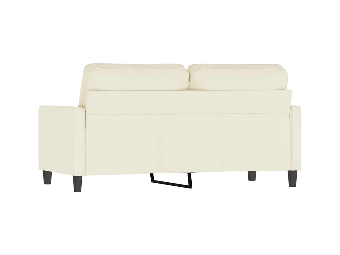 Sofá 2 plazas Crema 140 cm Terciopelo