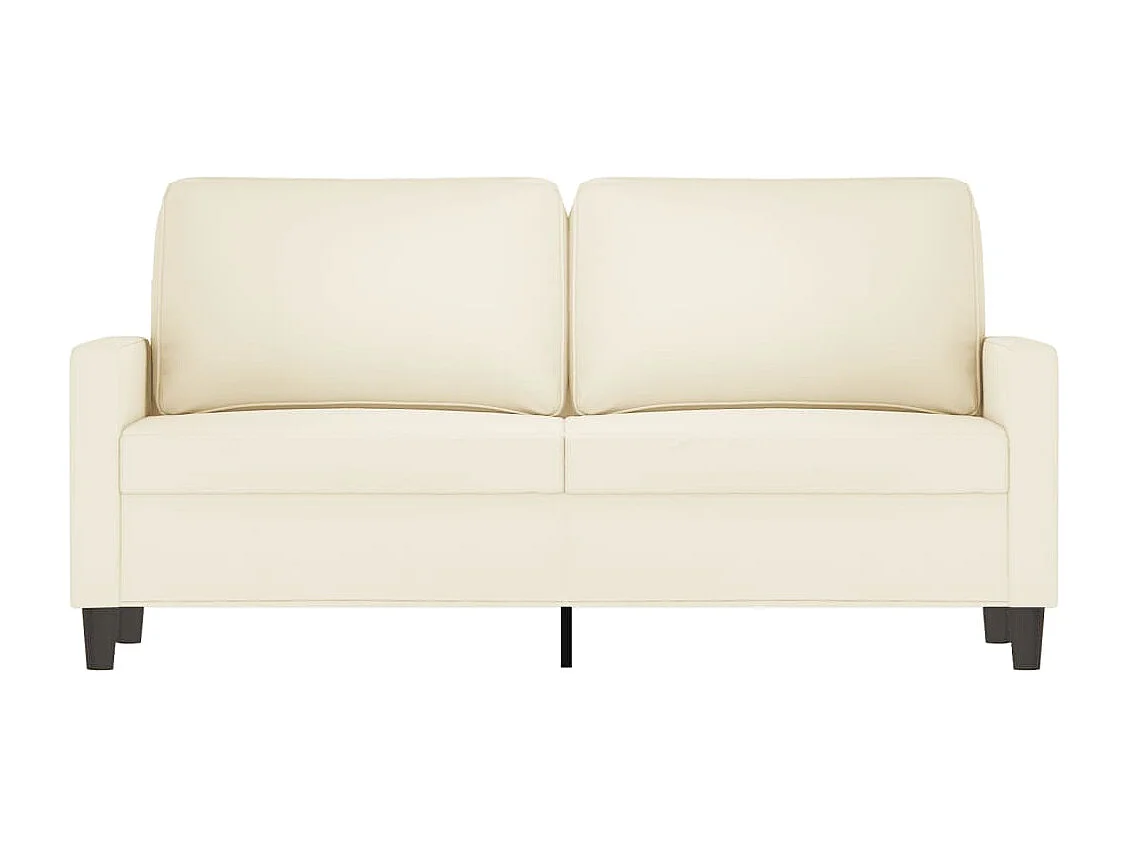 Divano 2 posti Crema 140 cm Velluto
