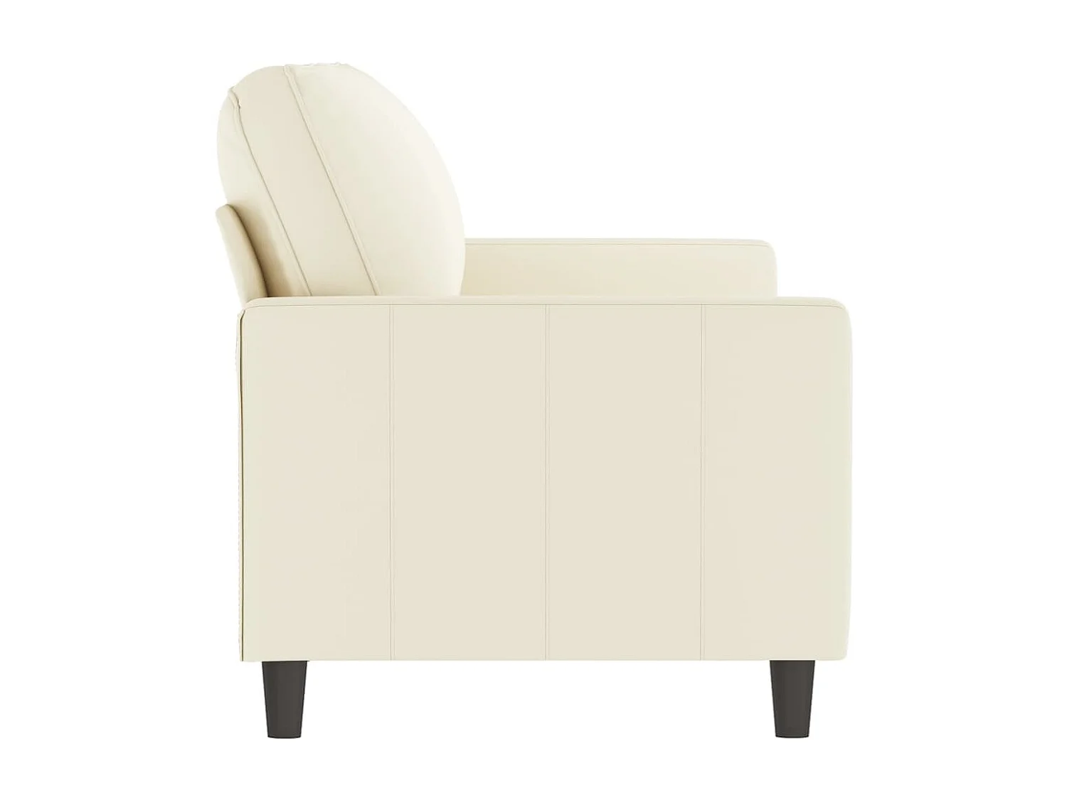 Divano 2 posti Crema 140 cm Velluto