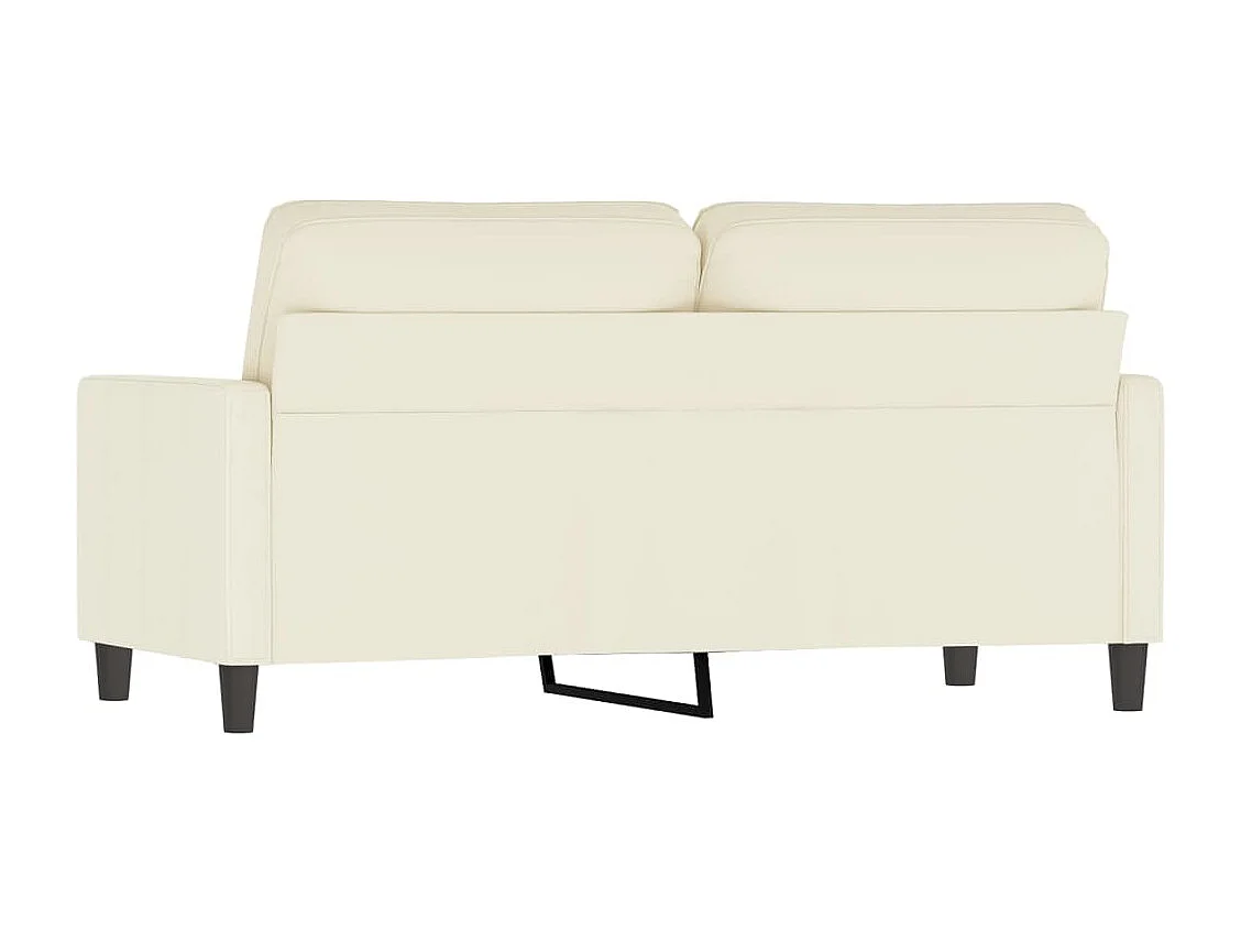 Divano 2 posti Crema 140 cm Velluto