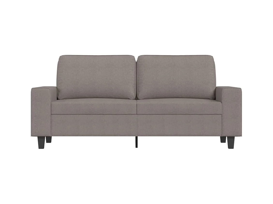 Canapé à 2 places Taupe 140 cm Tissu
