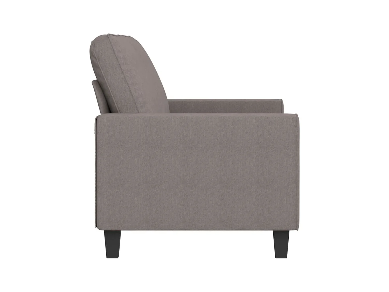 Canapé à 2 places Taupe 140 cm Tissu