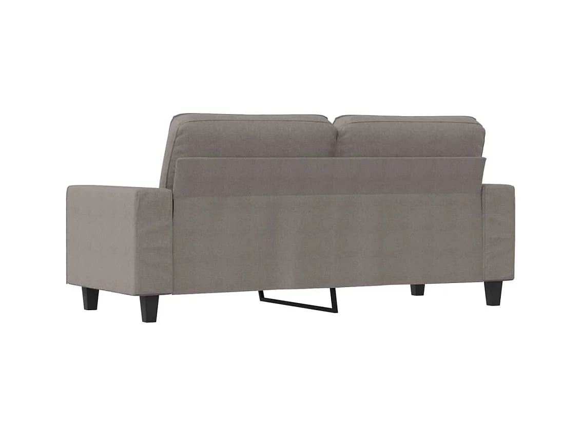 Canapé à 2 places Taupe 140 cm Tissu