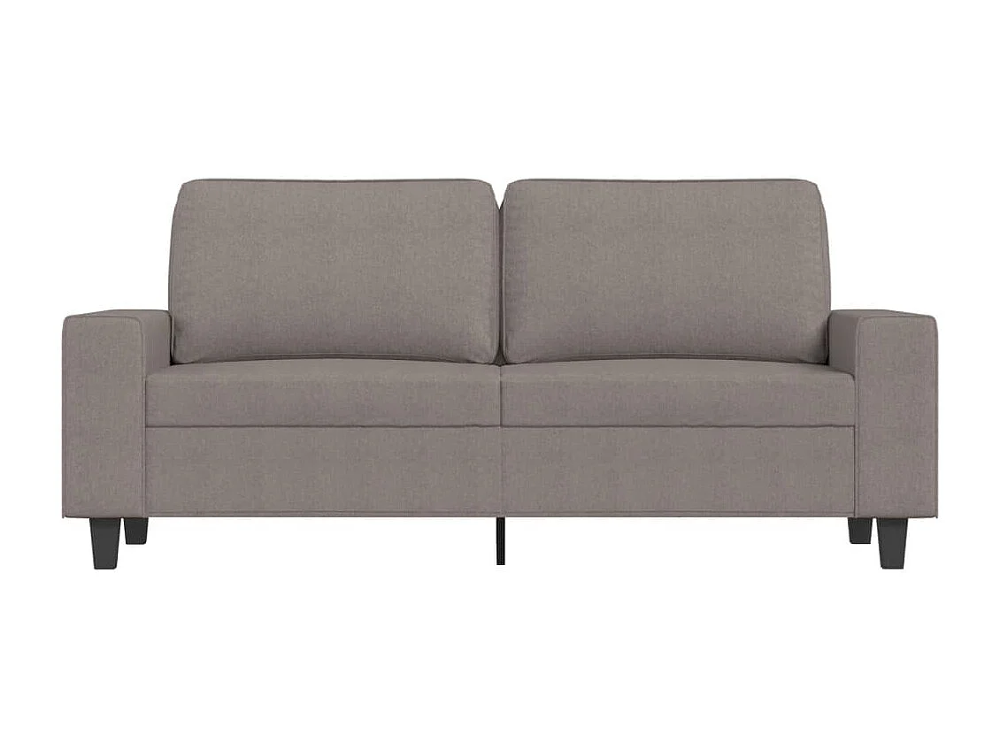 Sofá 2 plazas Taupe 140 cm Tela
