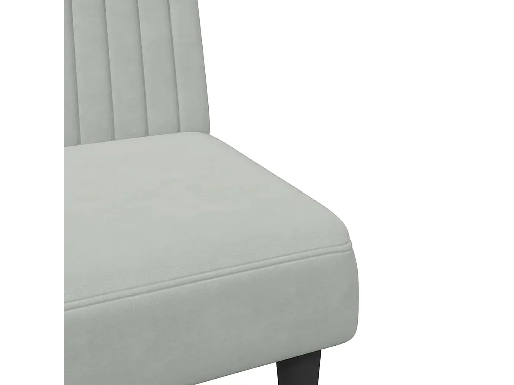 Ensemble de canapés 2 pcs gris clair velours