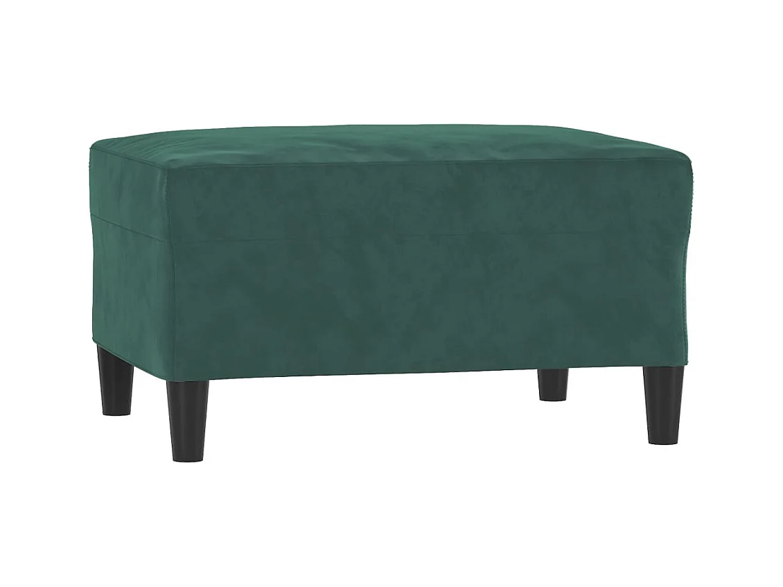 Conjunto de sofá de 3 piezas con cojines Terciopelo Verde Oscuro