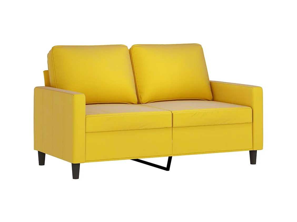 2-teiliges Sofaset mit Kissen Yellow Velvet