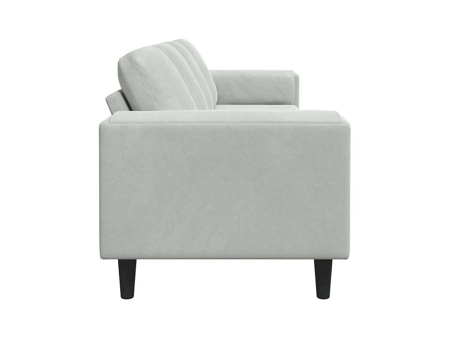 Ensemble de Canapés Gris clair Velours