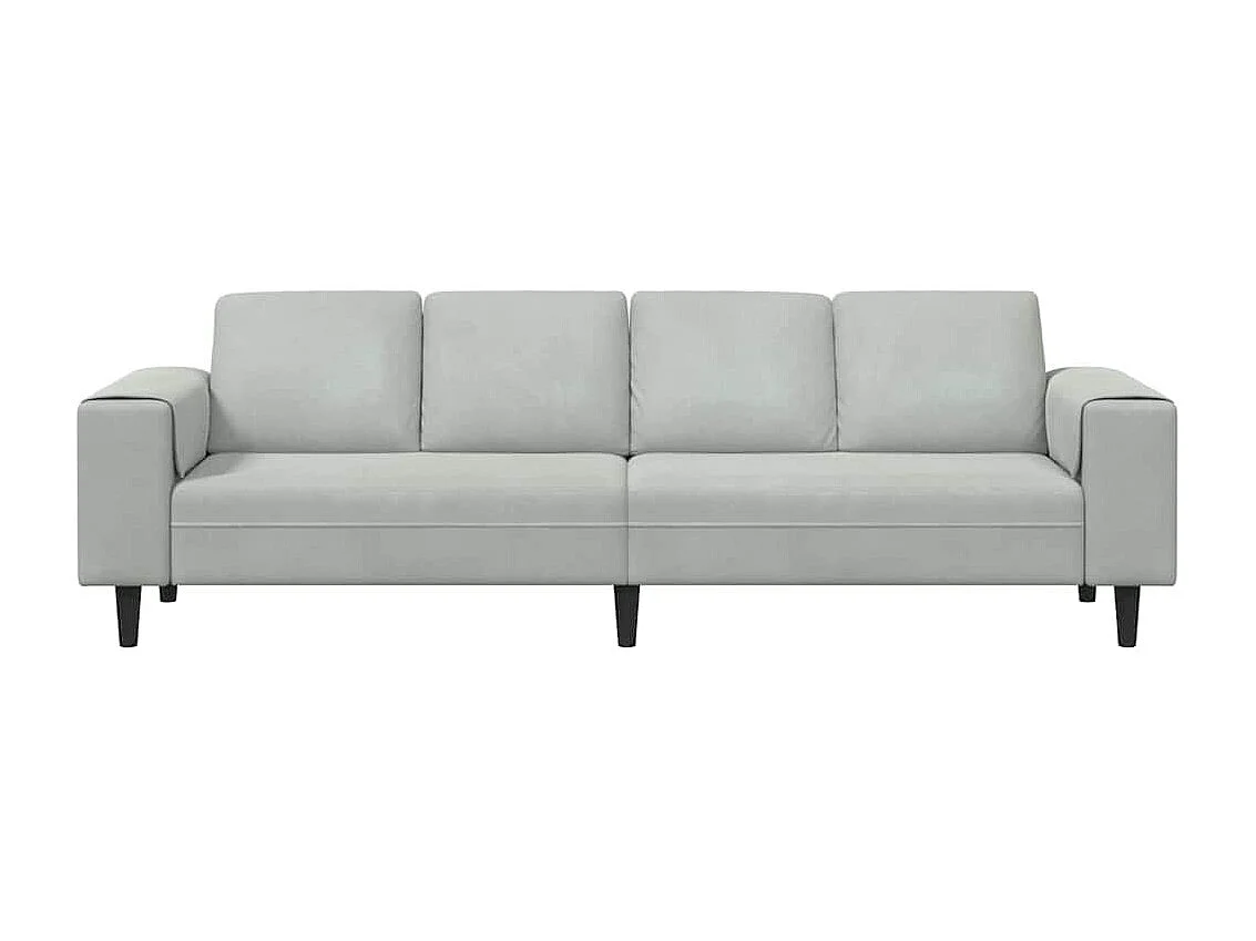 Ensemble de Canapés Gris clair Velours