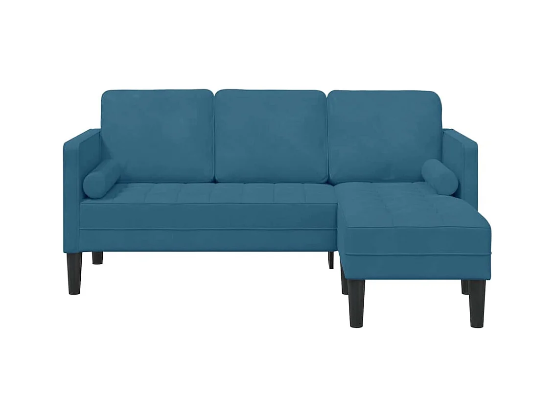 Ensemble de Canapés Bleu 173 x 131 x 67 cm Velours
