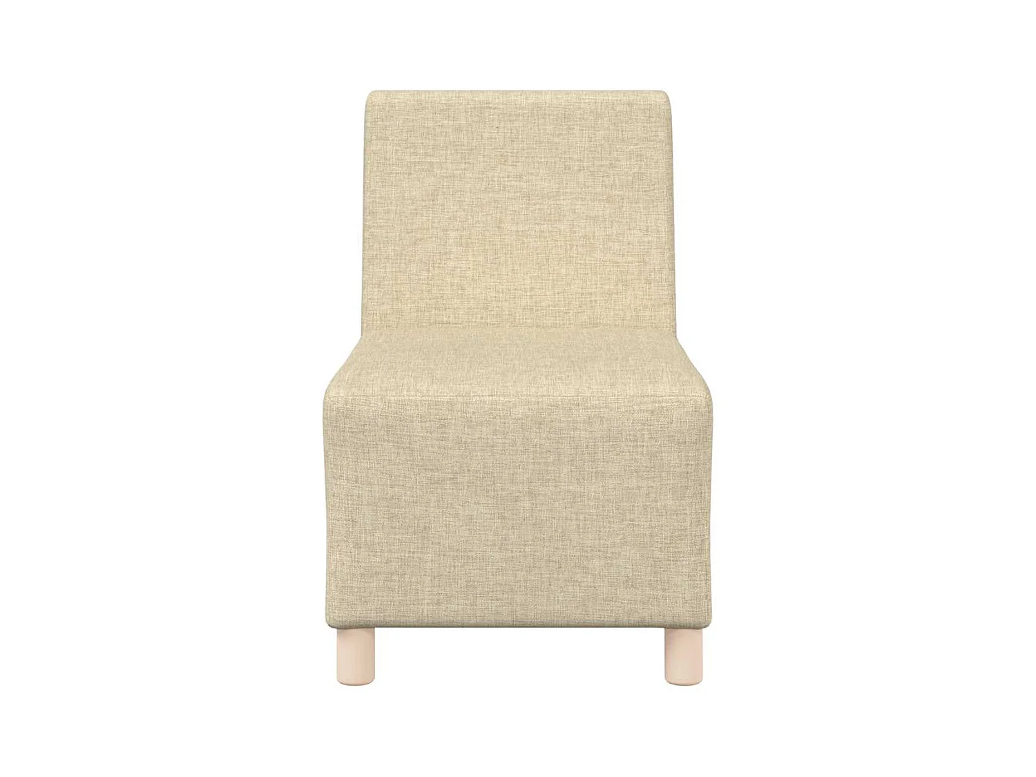 Divano componibile senza braccioli Tessuto Crema 55 cm