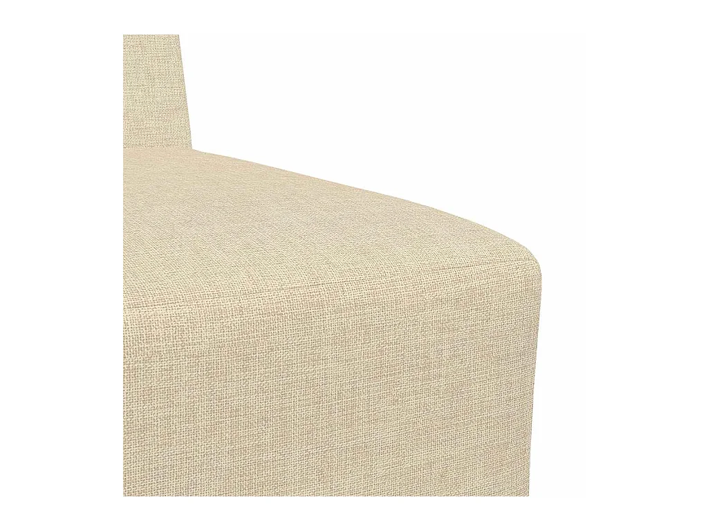 Modulaire bank zonder armleuningen Crème 55 cm Stof