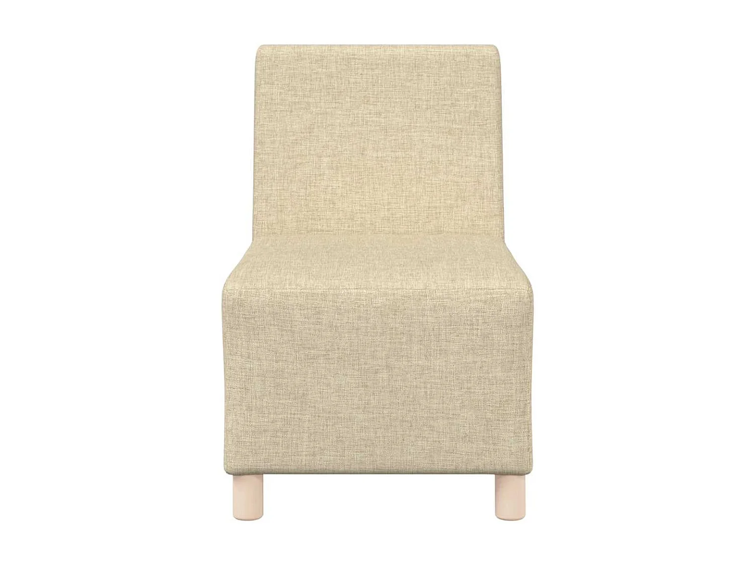 Modulaire bank zonder armleuningen Crème 55 cm Stof