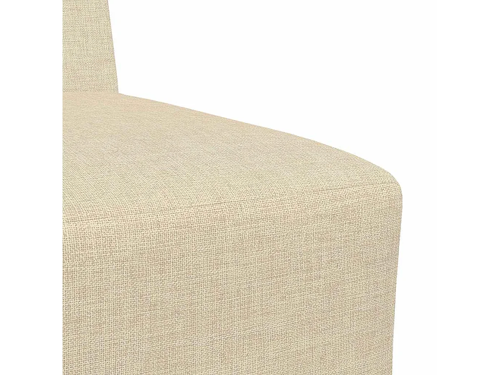 Modulaire bank zonder armleuningen Crème 55 cm Stof