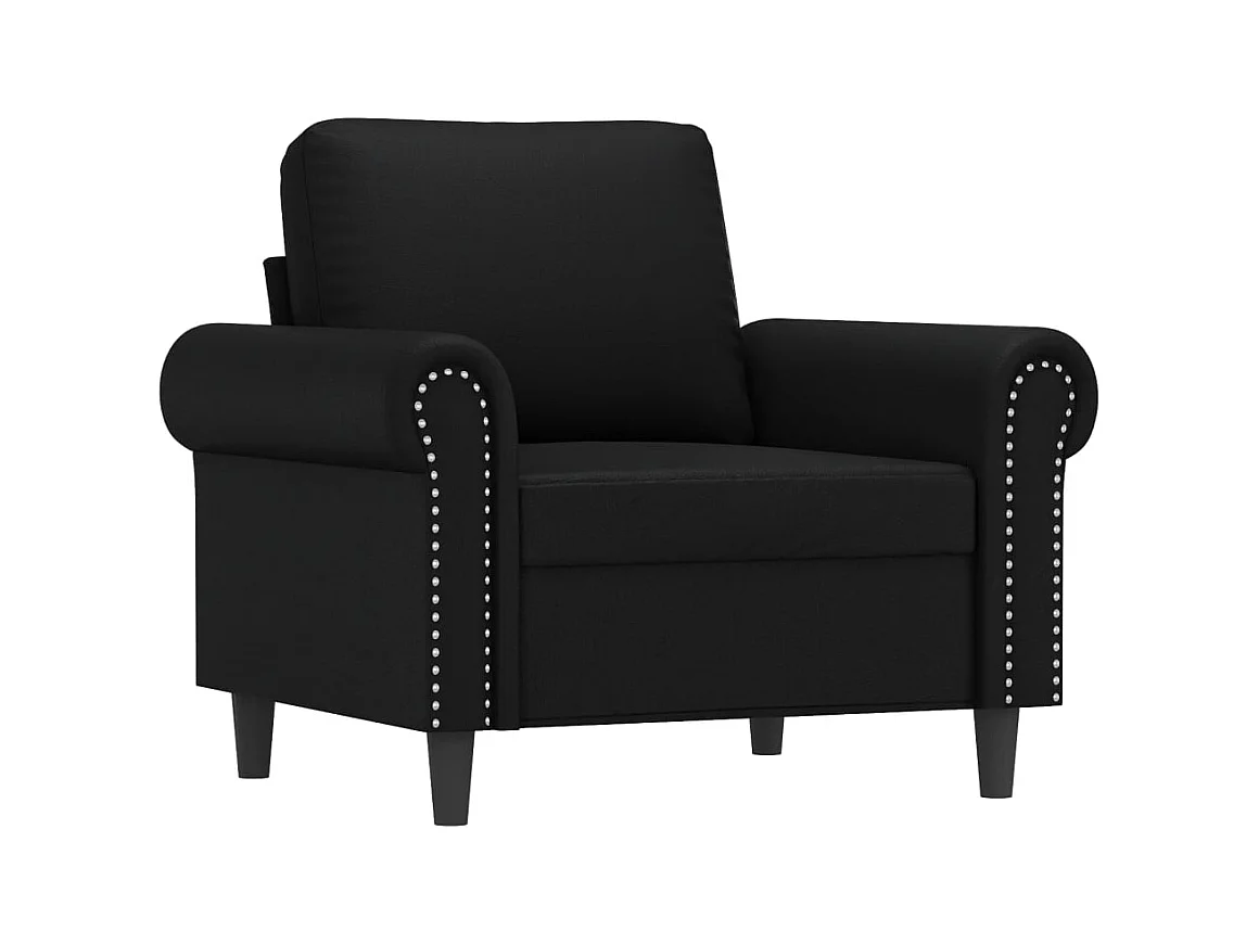 Poltrona nera 60 cm in similpelle