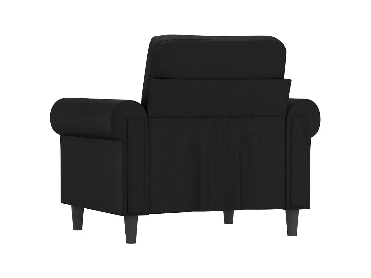 Poltrona nera 60 cm in similpelle