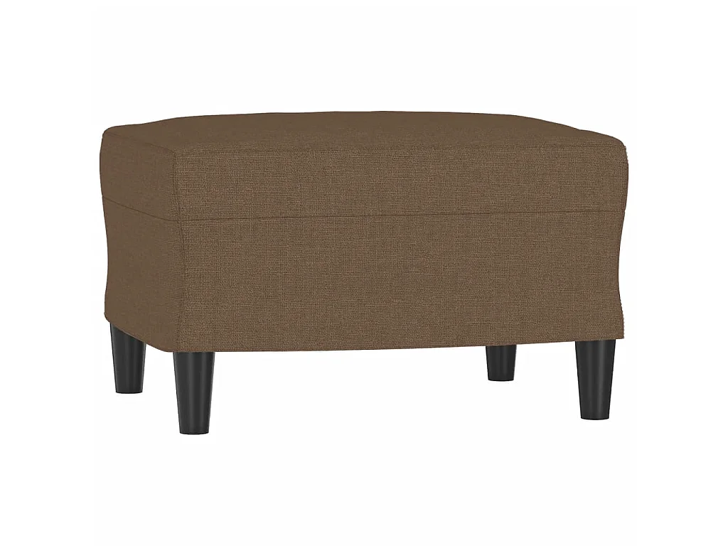 Sessel mit Fußstütze Braun 60 cm Stoff