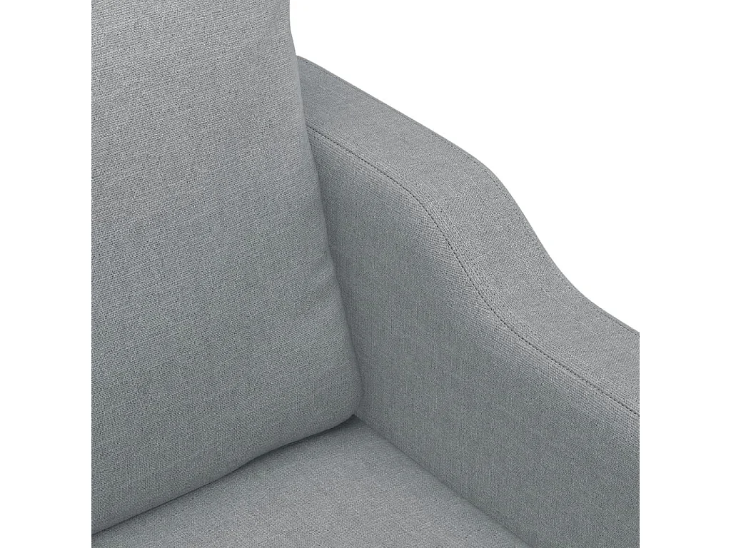 2-Sitzer-Sofa Hellgrau 120 cm Stoff