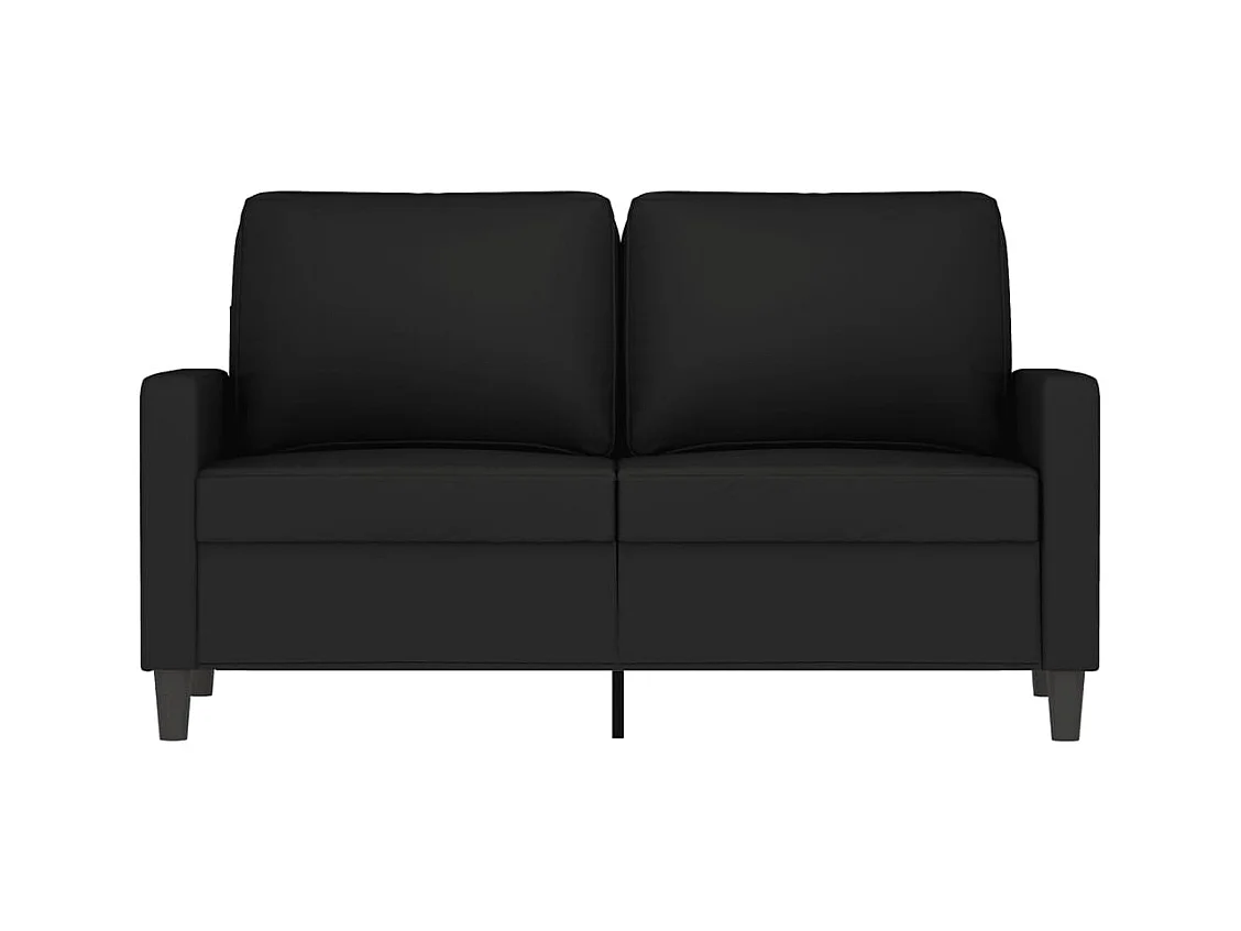 2-zitsbank Zwart 120 cm Fluweel