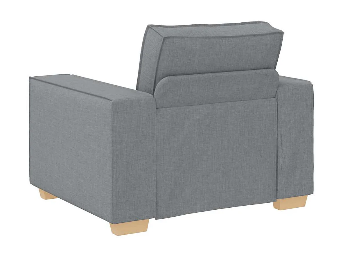 Hellgrauer Stoffsofa-Sessel 60 cm