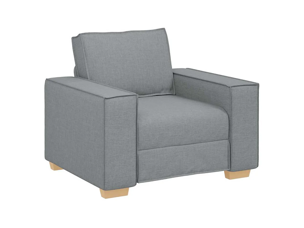 Canapé Fauteuil Gris Clair 60 cm Tissu