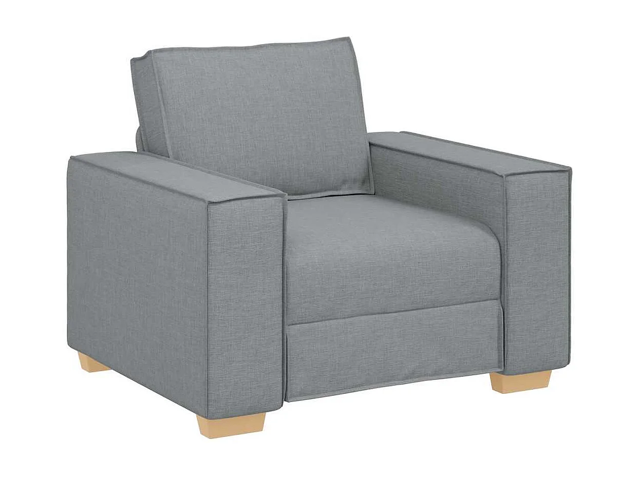 Canapé Fauteuil Gris Clair 60 cm Tissu