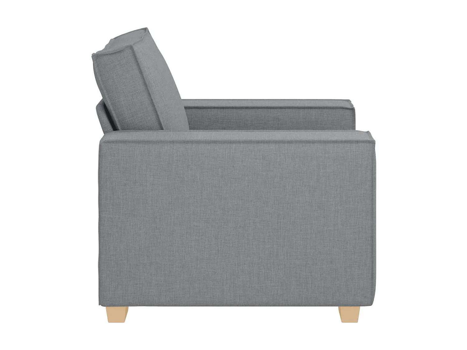 Canapé Fauteuil Gris Clair 60 cm Tissu