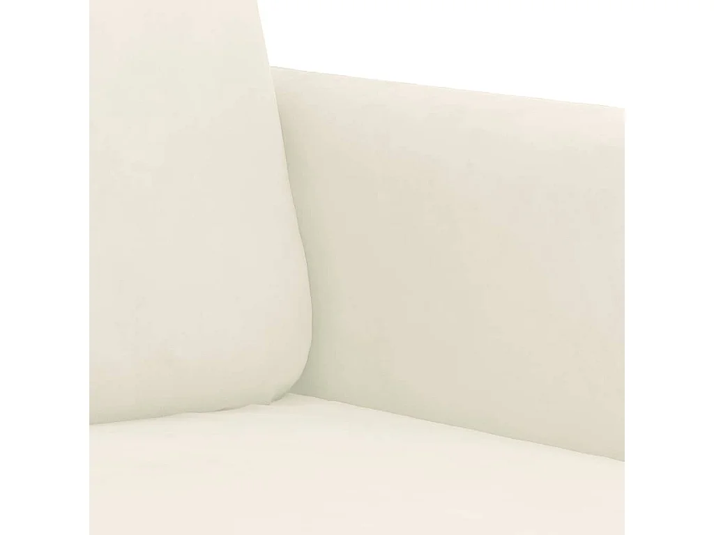 Divano 2 posti Crema 140 cm Velluto