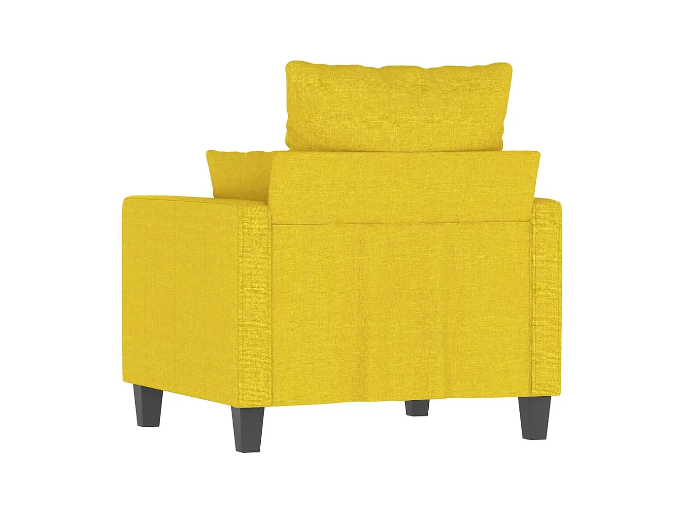 Poltrona Giallo Chiaro Tessuto 60 cm