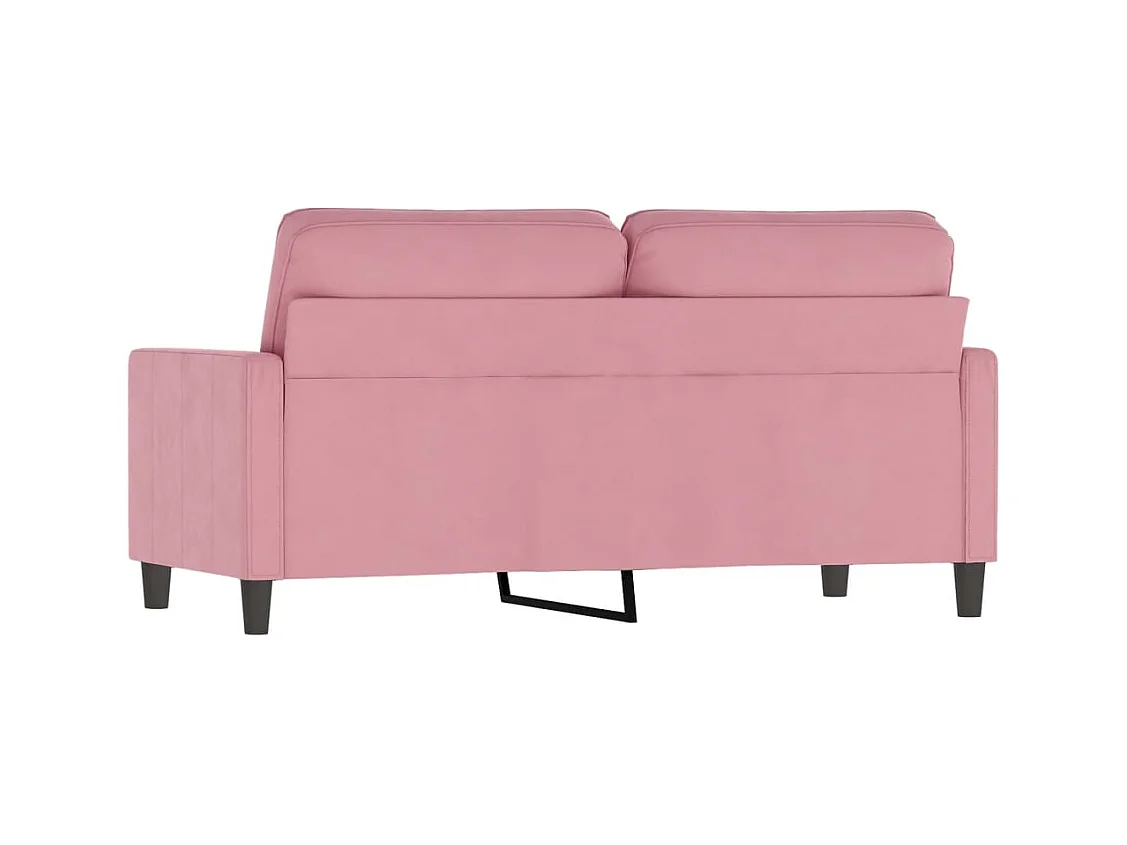 Divano 2 posti Rosa 140 cm Velluto