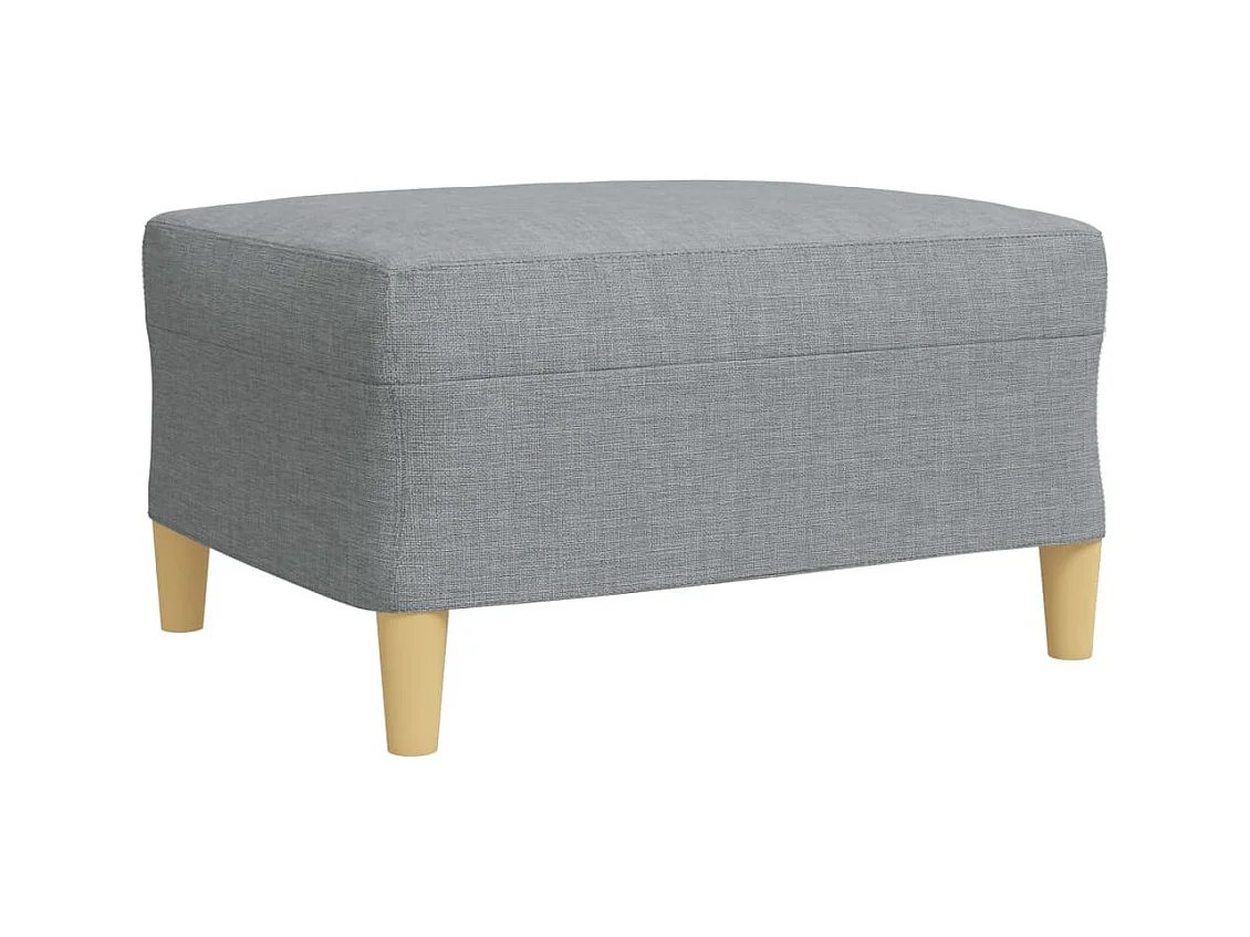 Conjunto de sofá de 3 piezas con reposapiés y cojines decorativos