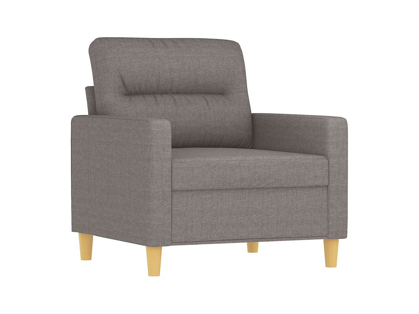 Fauteuil Taupe 60 cm Tissu