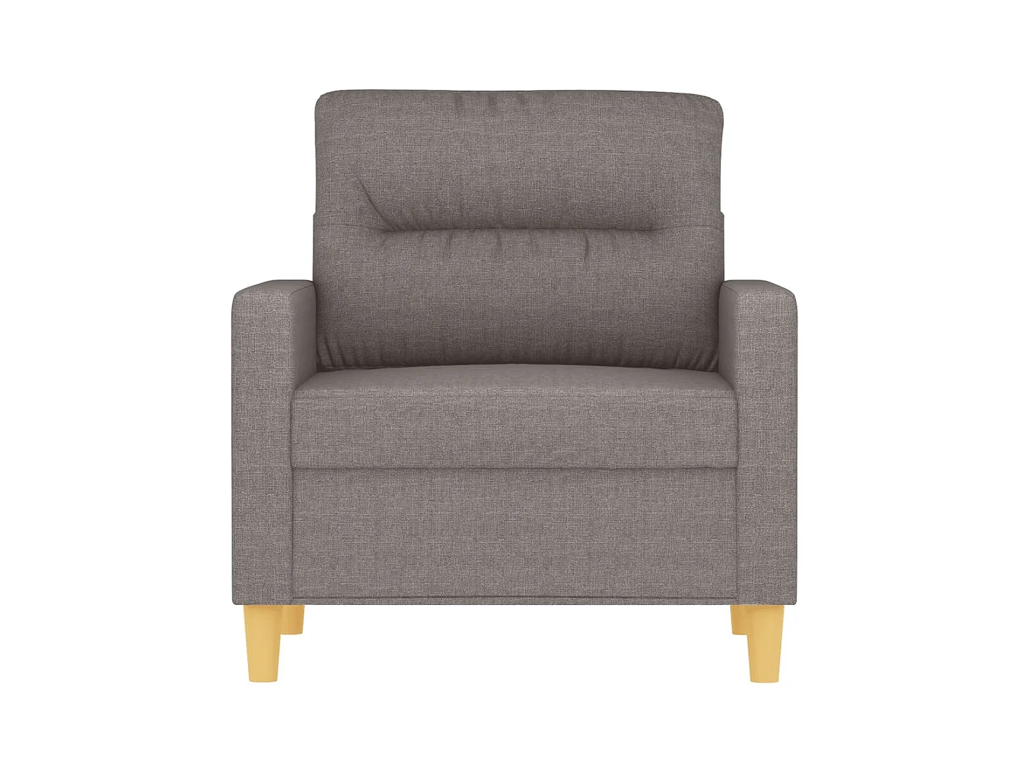 Fauteuil Taupe 60 cm Tissu