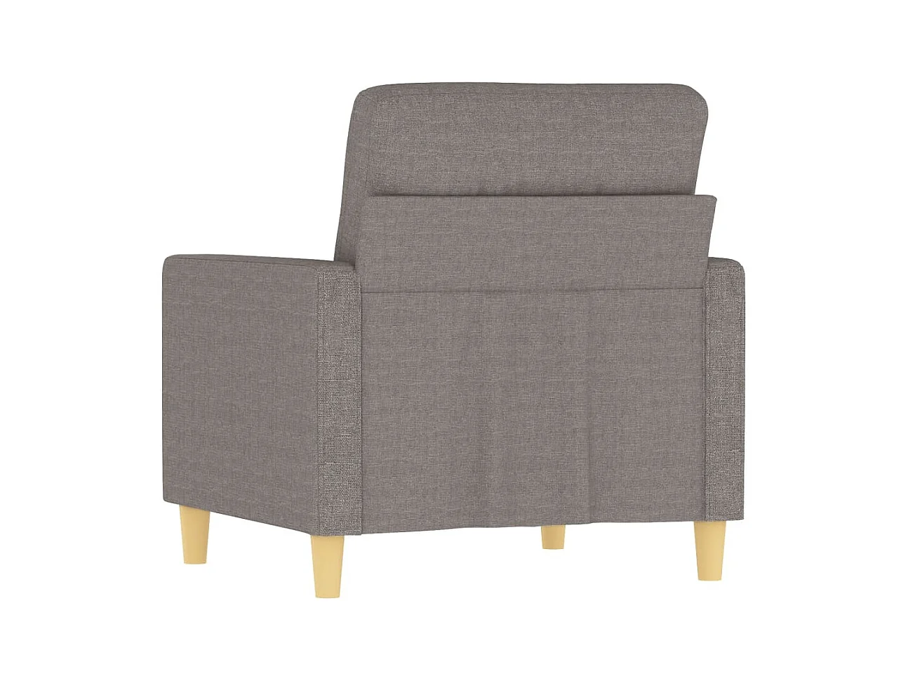 Fauteuil Taupe 60 cm Tissu