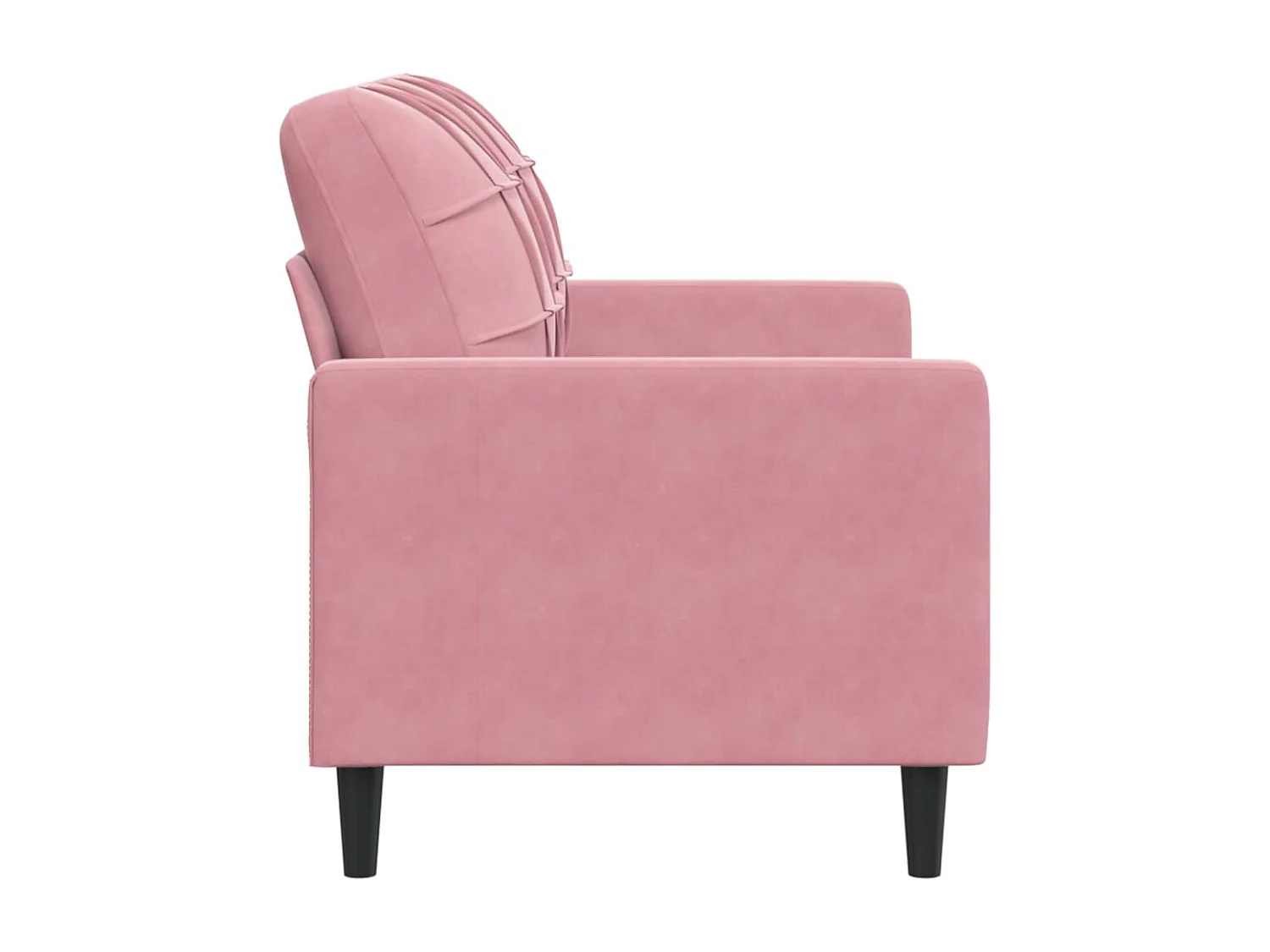 Sofá 2 plazas Rosa 120 cm Terciopelo