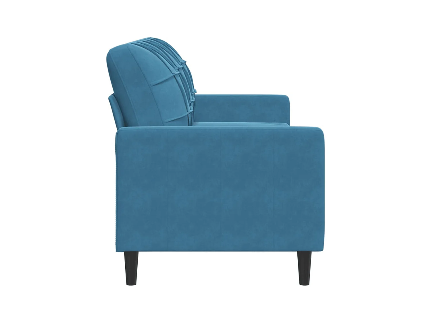 3-Sitzer-Sofa Blau 180 cm Samt