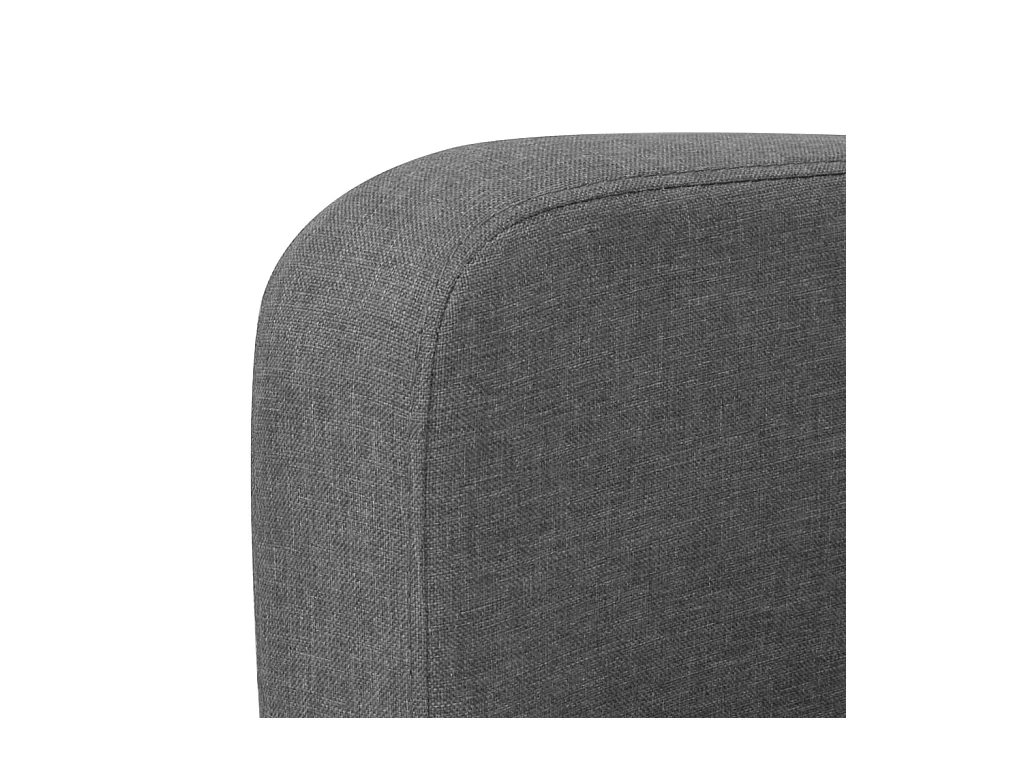 Canapé à 2 places 135x65x76 cm Gris foncé