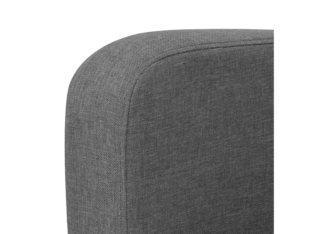 Canapé à 2 places 135x65x76 cm Gris foncé