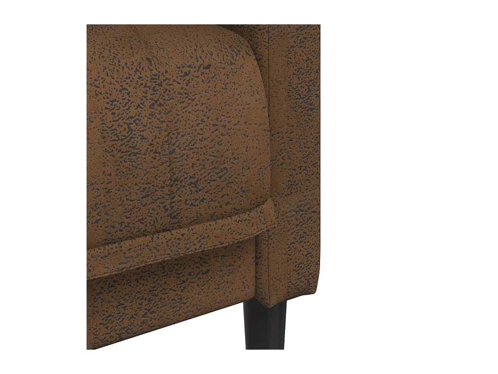 Bruine imitatiesuède 2-zitsbank