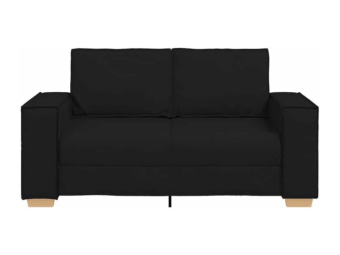 2-zitsbank Zwart 120 cm Stof