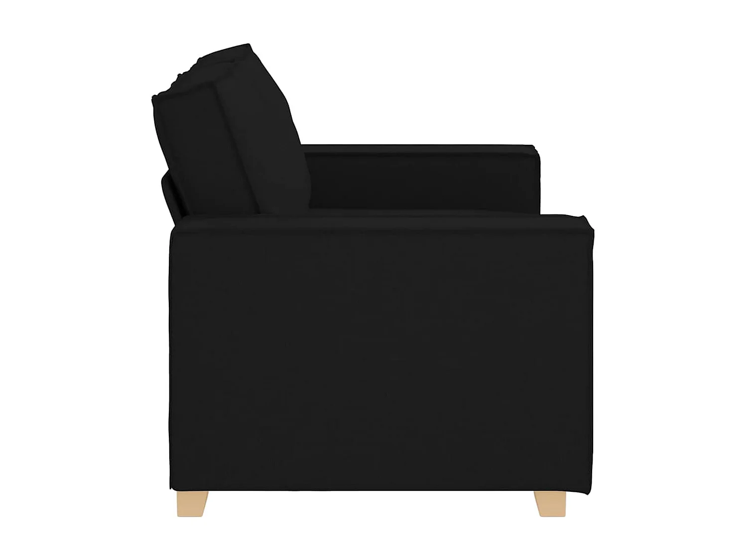 2-zitsbank Zwart 120 cm Stof